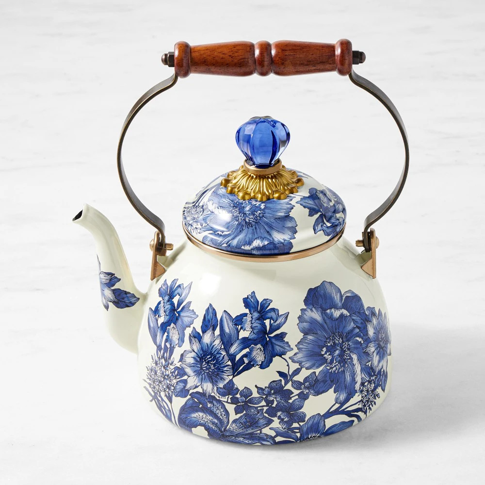 MacKenzie-Childs Royal English Garden Tea Kettle, 2-Qt