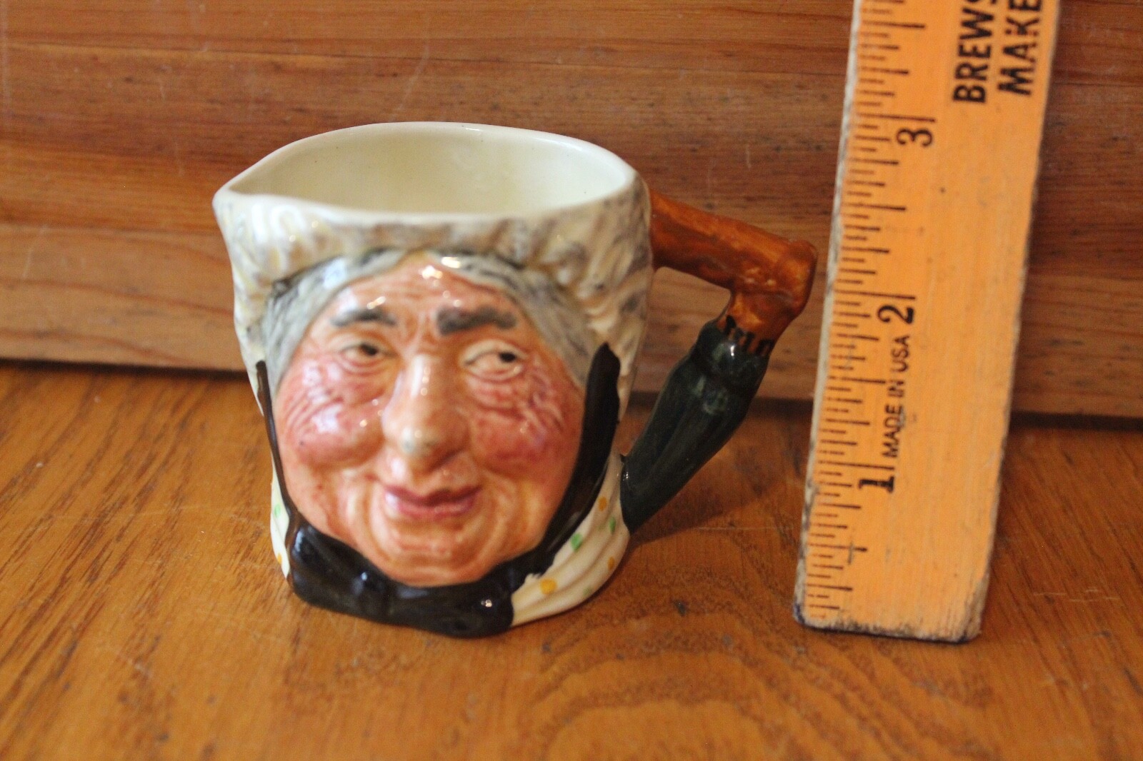 Lancaster & Sandland Sarah Gamp Miniature Toby Mug Hand Painted England vintage