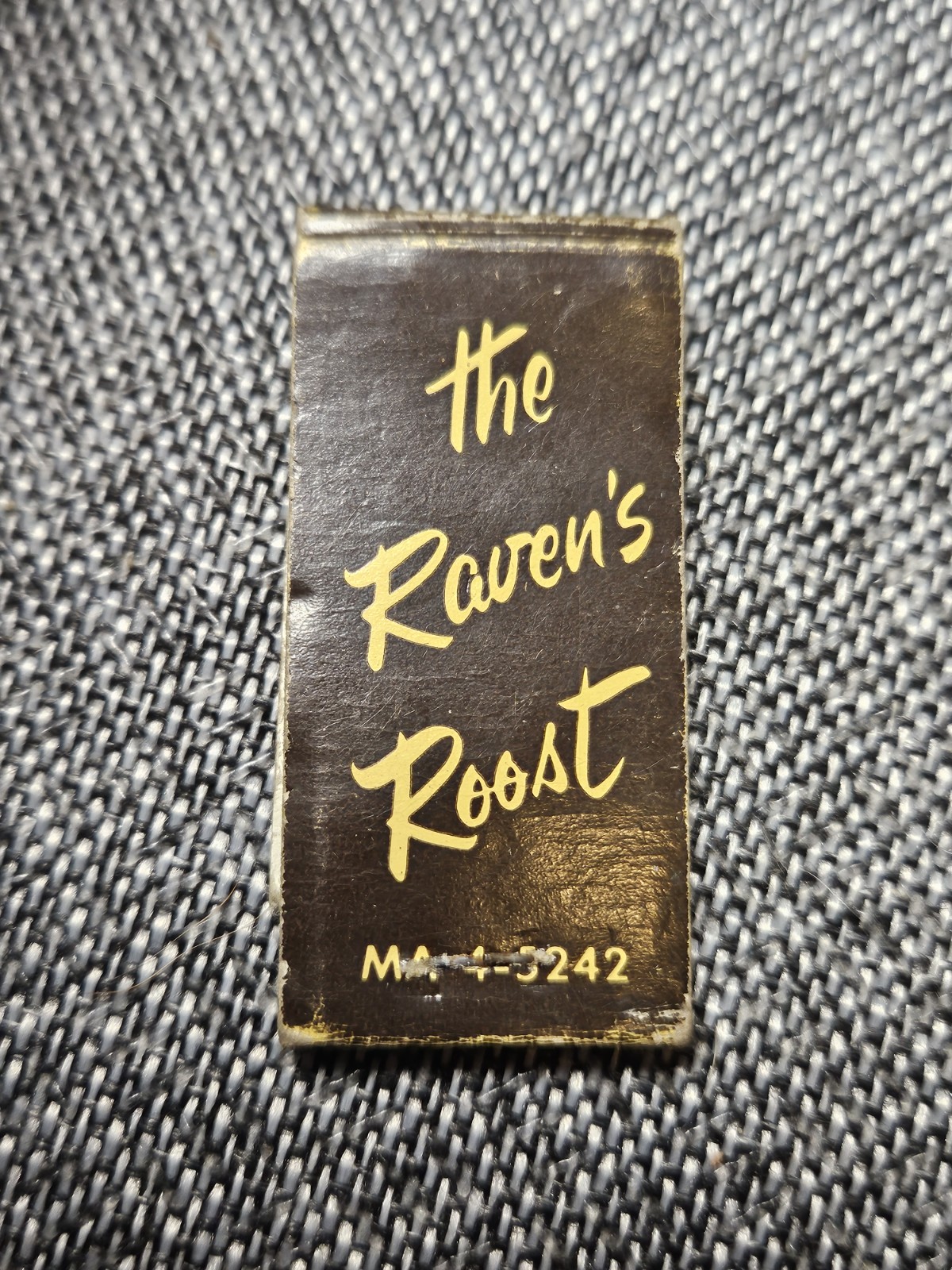 1950s The Raven\'s Roost Louie\'s 4th Avenue Matchbook Anchorage Alaska VTG