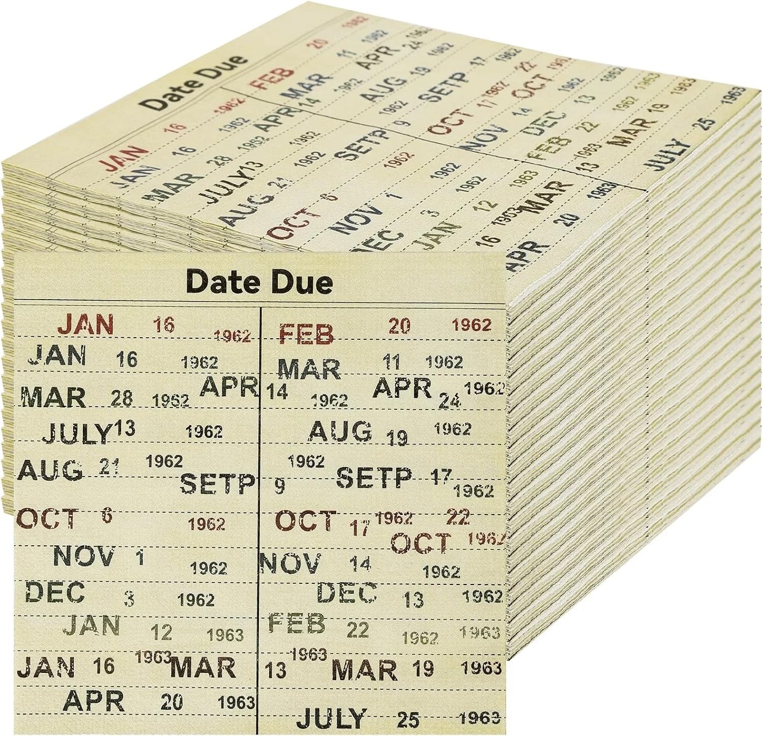 100 PCS Book Club Due Date Card Napkins Library Paper Napkins Vintage Party Deco 100 PCS Book Club Due Date Card Napkins Library Paper Napkins Vintage Party Deco