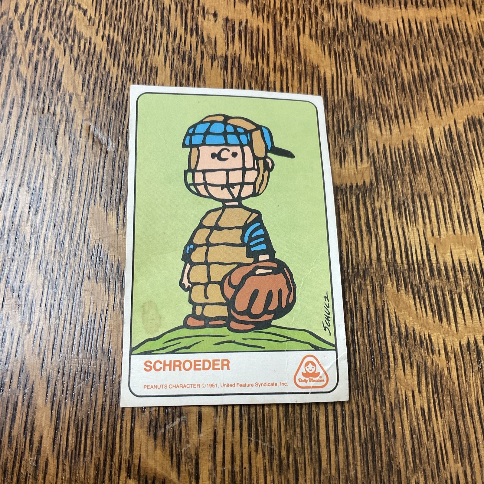 Vintage RARE 1983 Dolly Madison PEANUTS SCHROEDER Wonder Bread Card Vintage RARE 1983 Dolly Madison PEANUTS SCHROEDER Wonder Bread Card