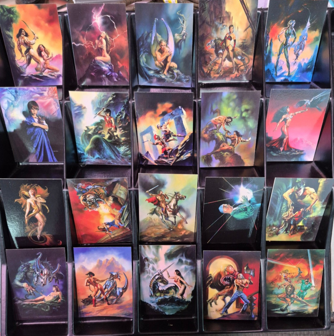 Vintage 1994 Julie Bell Fantasy Art Complete 46-Card Base Set - Near Mint