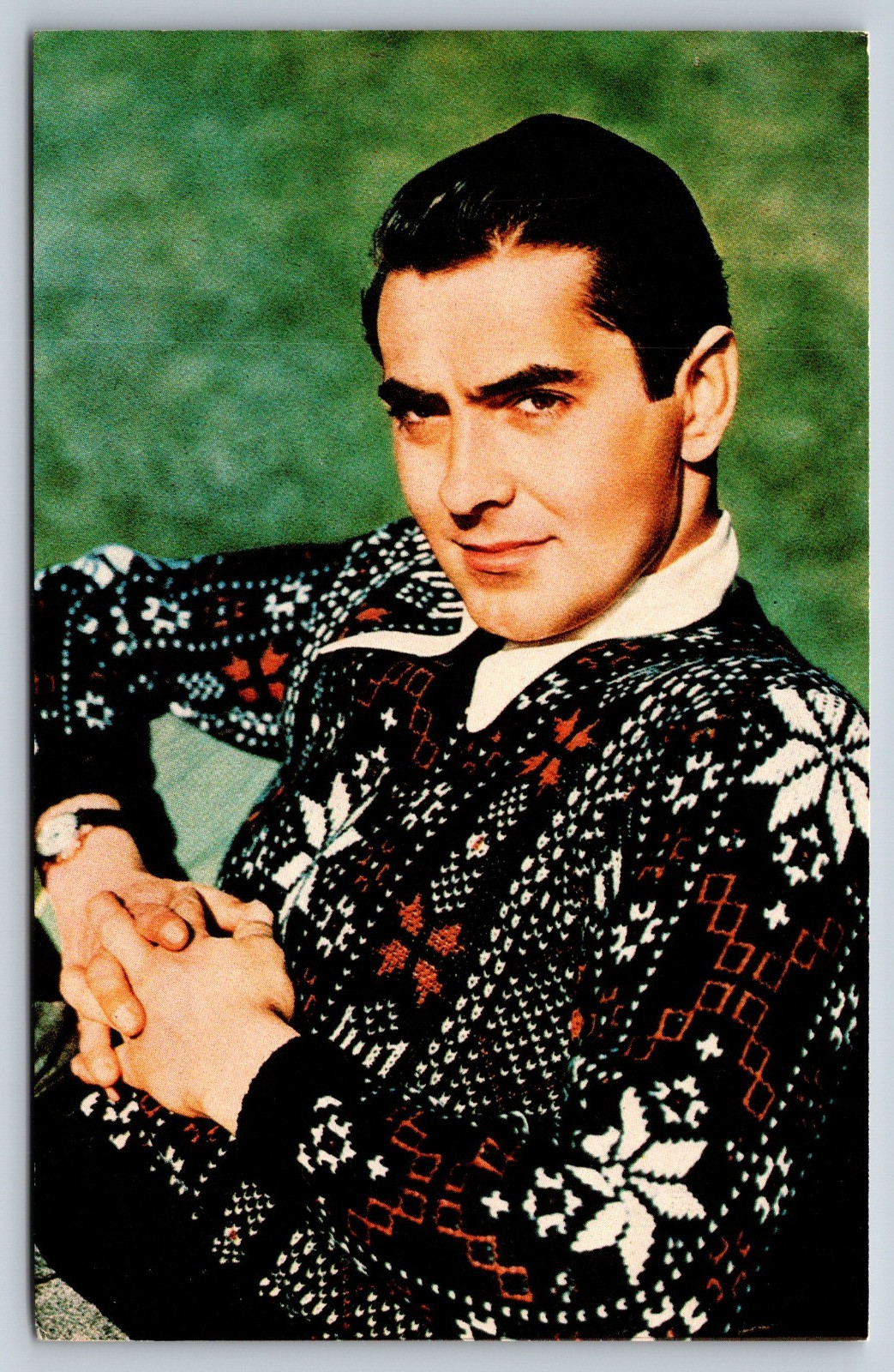 Vintage Postcard Tyrone Power
