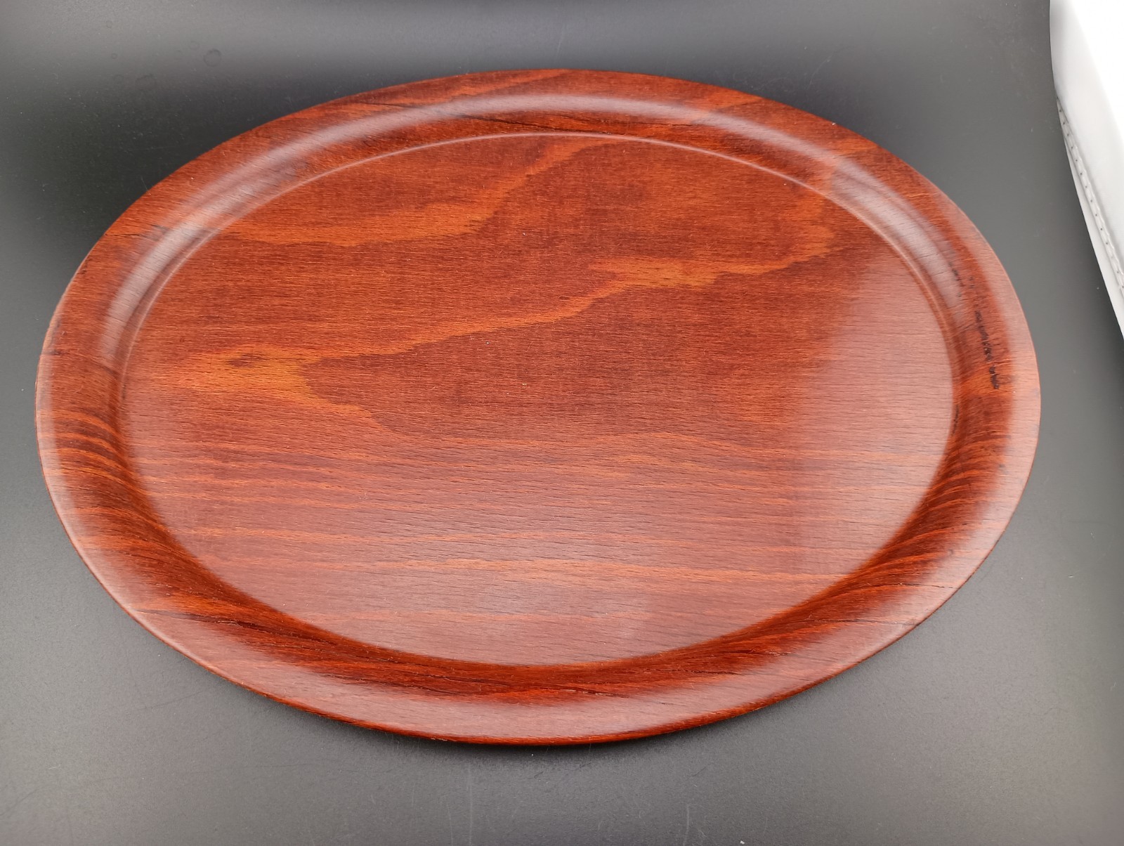 VINTAGE GERLING SANENWOOD SMALL OVAL DRINKS COCKTAIL SERVING TRAY