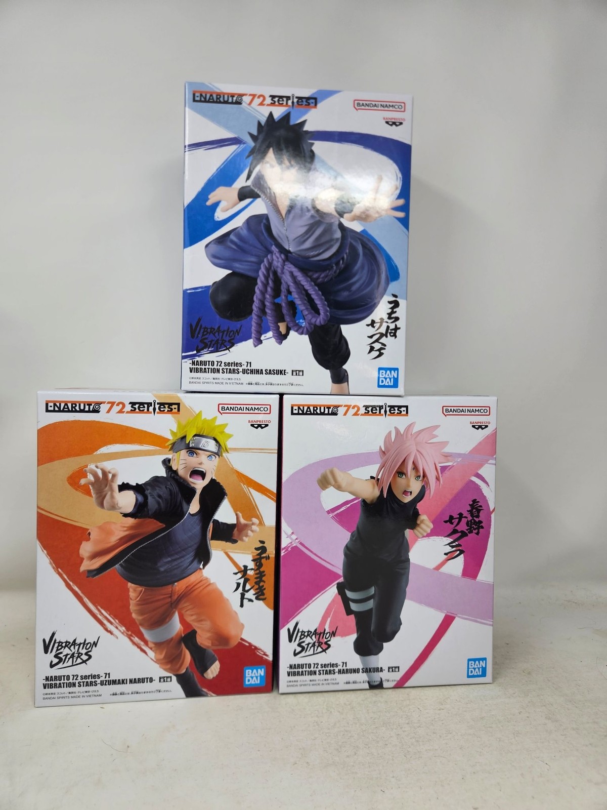 BANPRESTO Naruto 72 Vibration Stars Naruto Sakura Sasuke Figure New US Seller