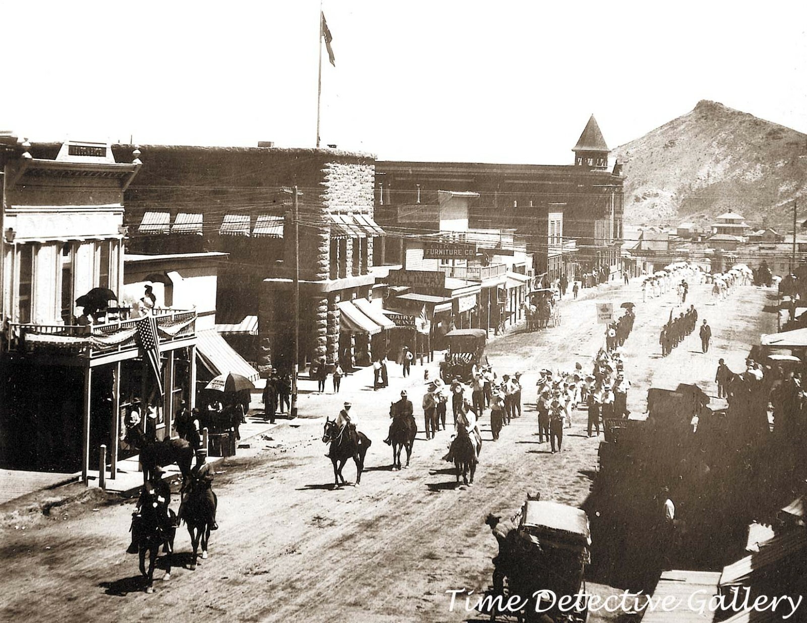 Main Street, Goldfield, Nevada - circa 1905 - Historic Photo Print