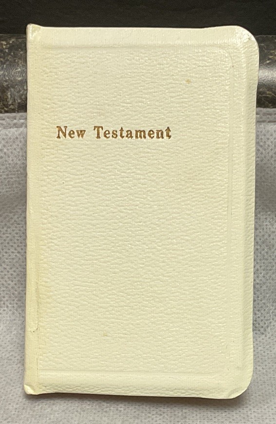 Vintage Small New Testament White Pocket Bible KJV
