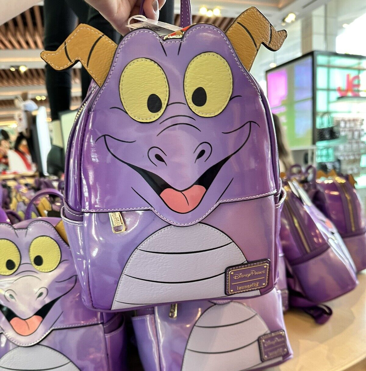 Disney Parks Epcot Figment Loungefly Mini Backpack NWT 2023