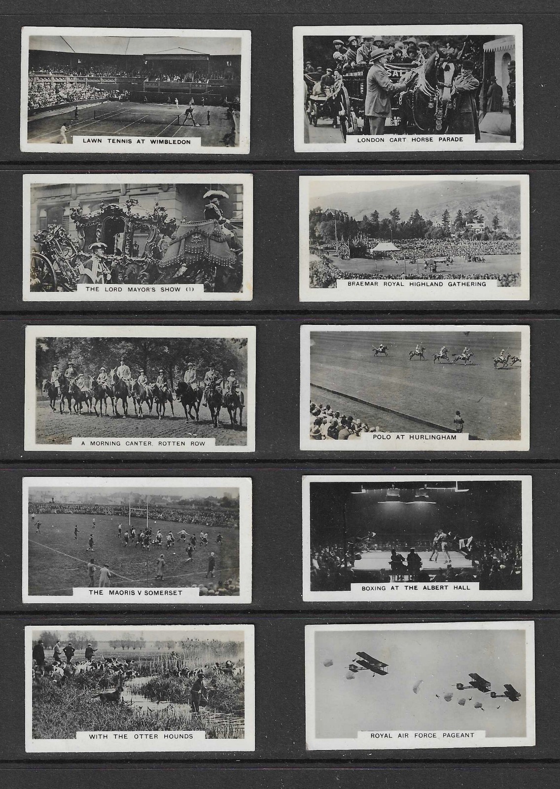 Wills 1927 HOMELAND EVENTS cigarette cards (49) (HE2)