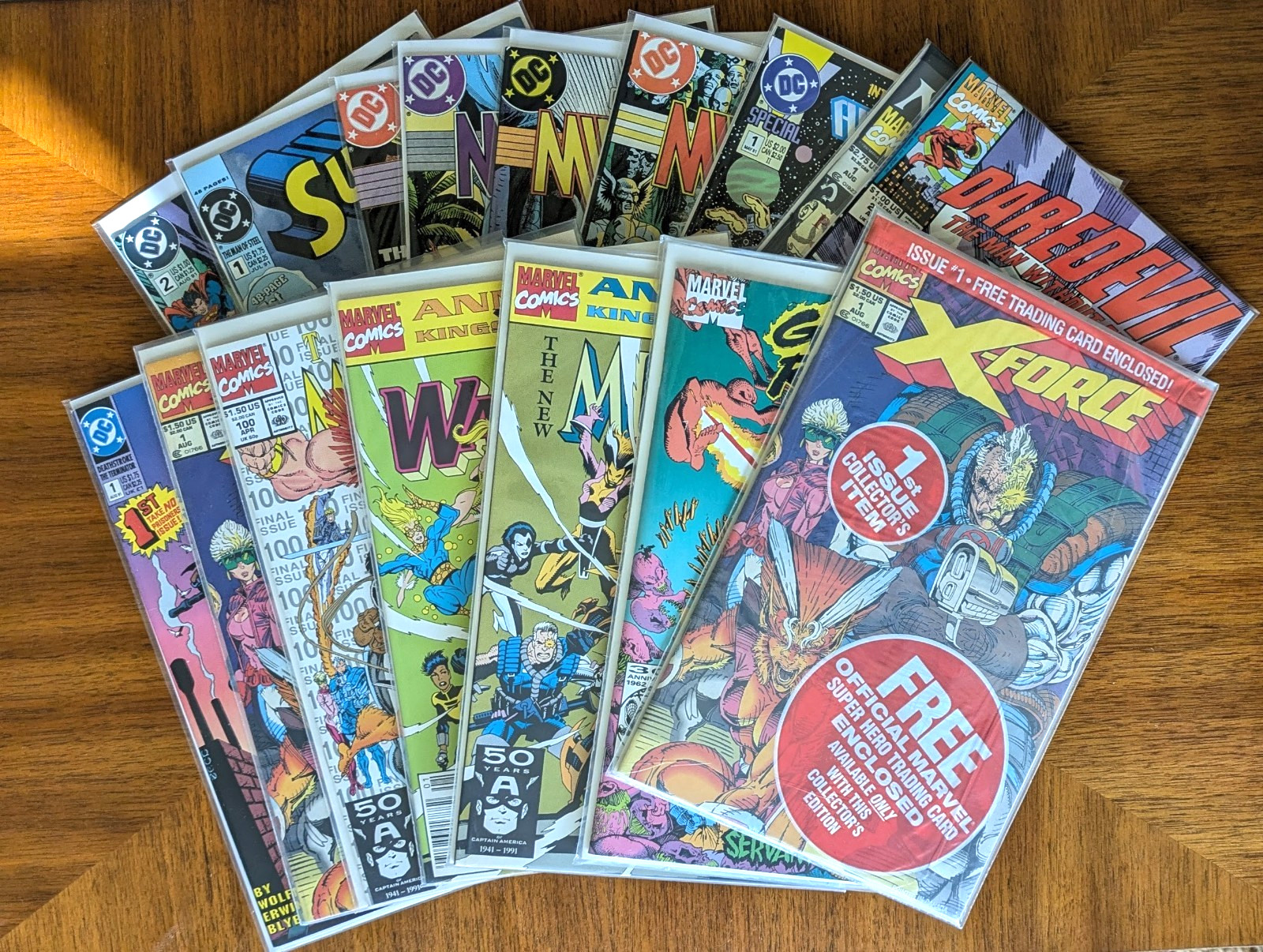 16 Vintage Marvel, DC Comics 1987-91 🔥 Ghost Rider, Daredevil, Superman & More