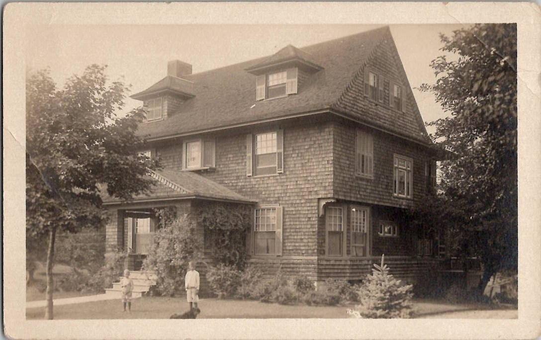 Vintage RPPC Large Shingle Style House Home Unposted Real Photo Postcard Vintage RPPC Large Shingle Style House Home Unposted Real Photo Postcard