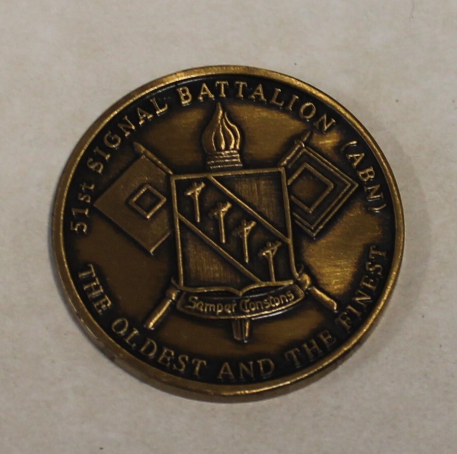 51st Signal Battalion  Airborne Army Challenge Coin