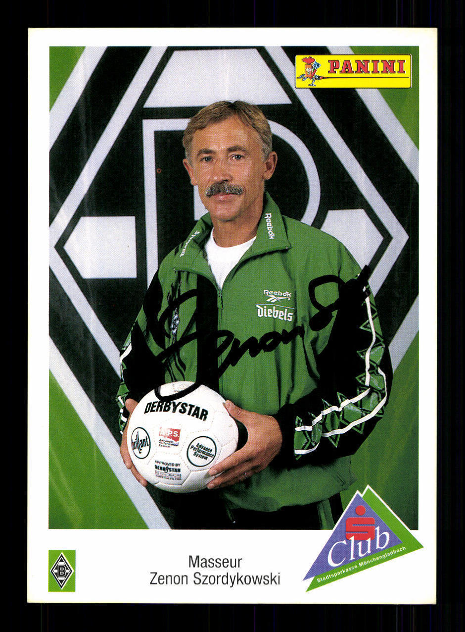 Zenon Szordykowski Autograph Card Borussia Mönchengladbach 1996-97 Orig+ A 68761