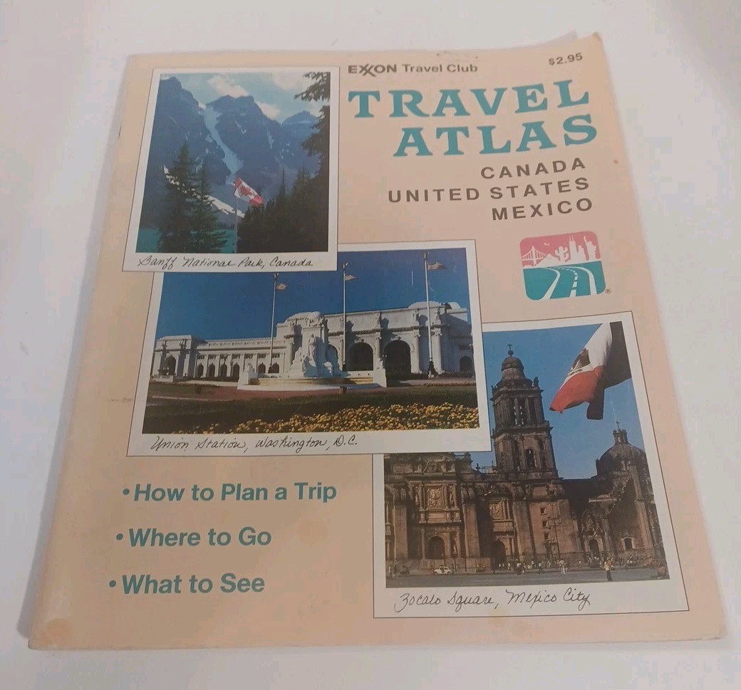 1988 Exxon Travel Club Travel Atlas