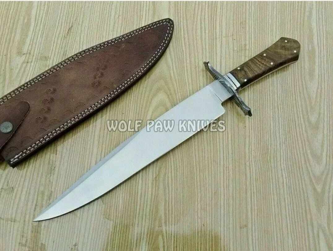Coffin Handle Bowie Knife Handmade Full Tang Hunting Survival Camping Knife