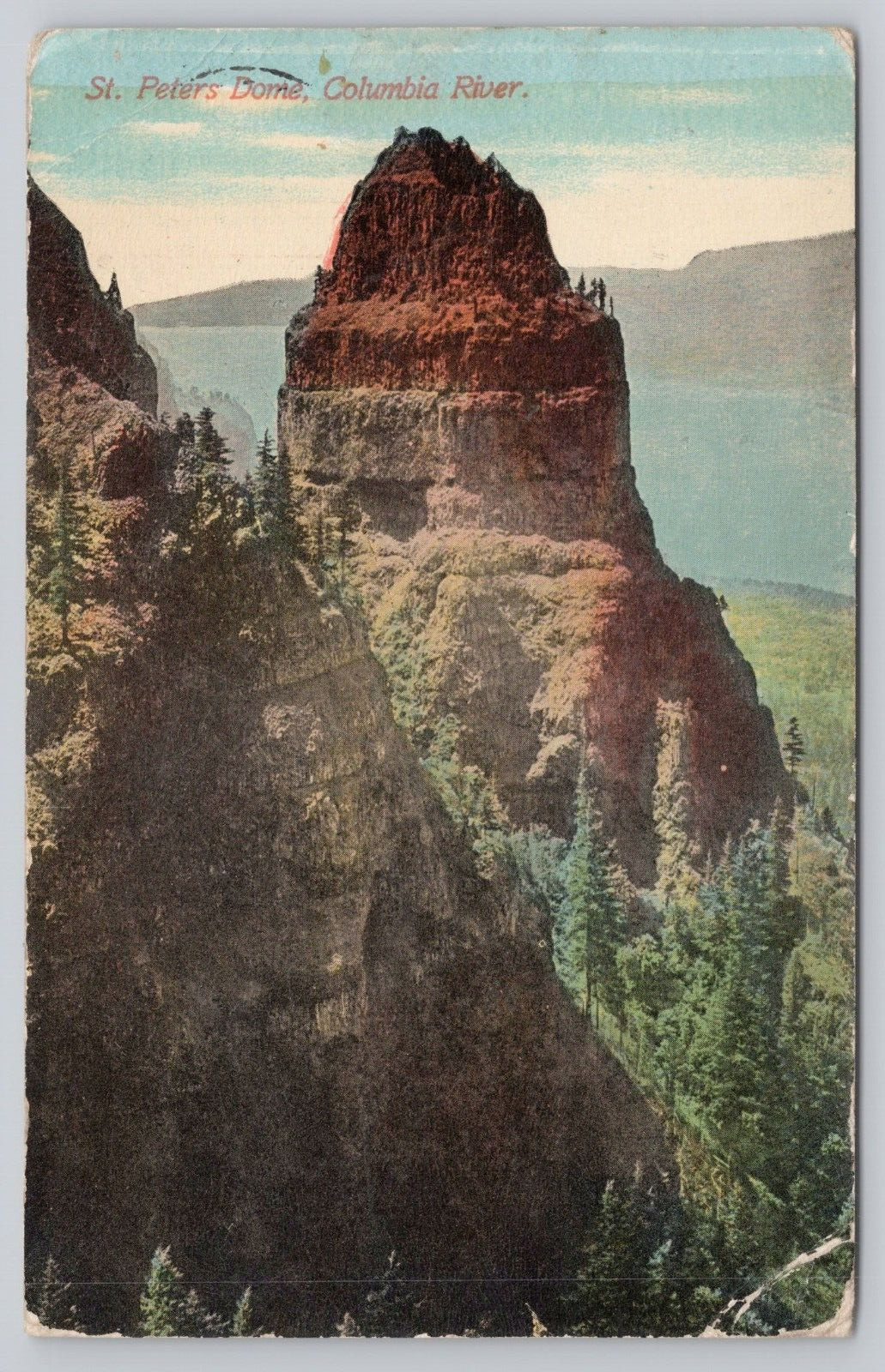Vtg/Atq Post Card St. Peters Dome. Columbia River K476 Vtg/Atq Post Card St. Peters Dome. Columbia River K476