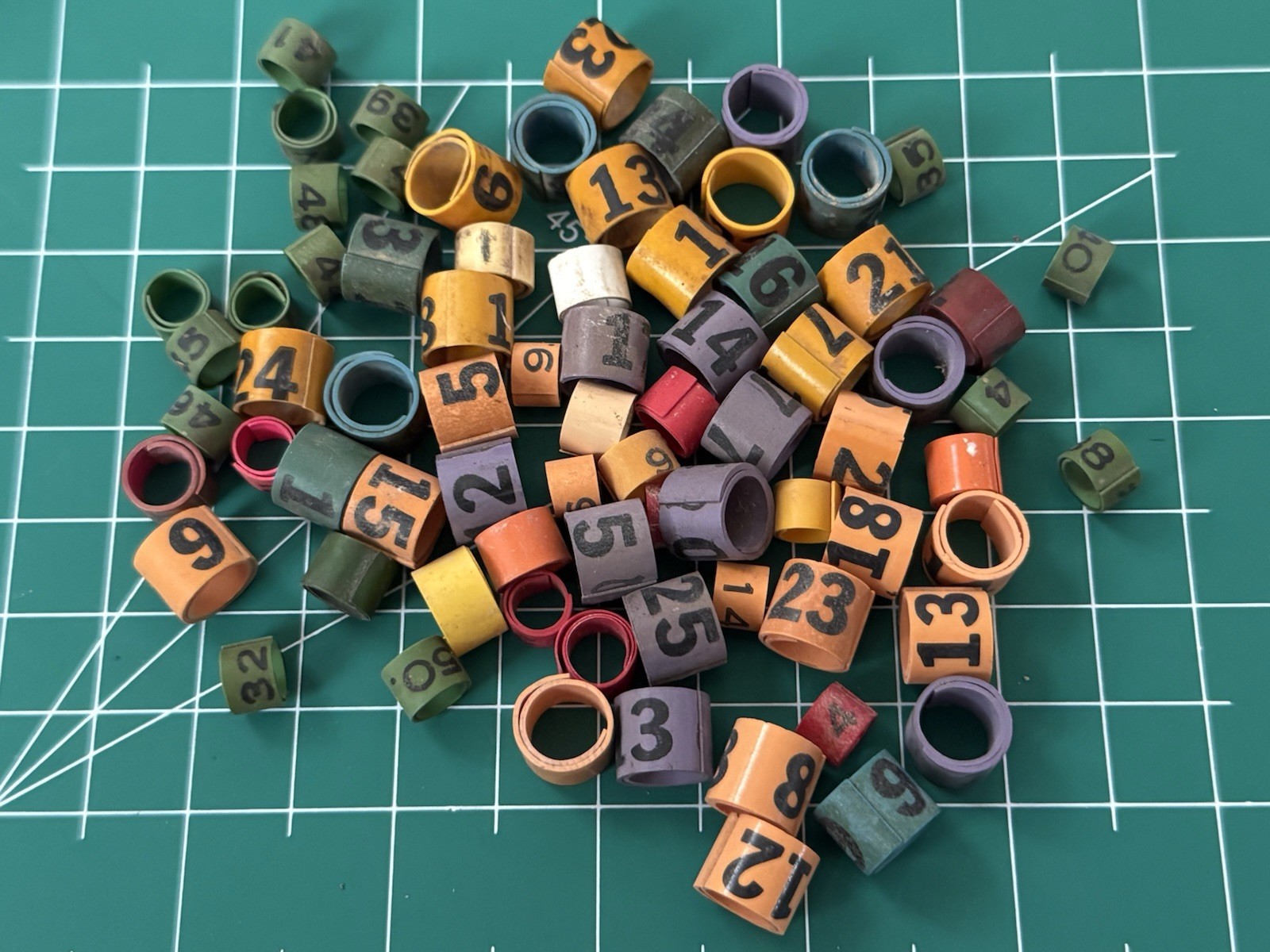 Vtg Vintage Pigeon Bands 
