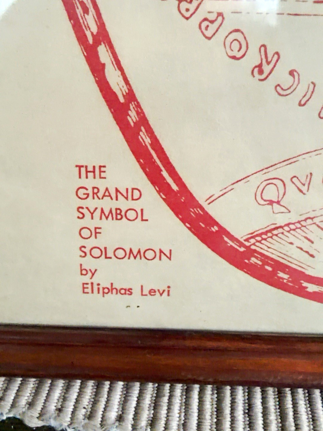 The Grand Symbol of Solomon Eliphas Levi Framed Print Red Occult Baphomet