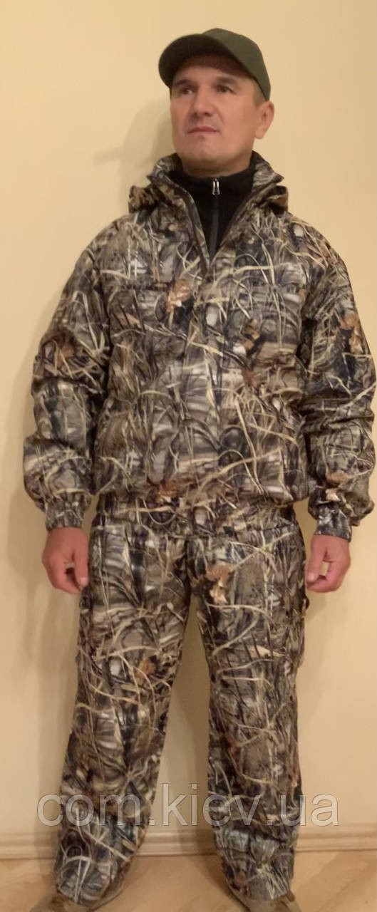 A waterproof suit for hunting, fishing, and outdoor activities, non-rustling