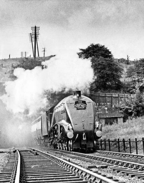 The Lner Class A4 4-6-2 Steam Locomotive 1956 Old Photo