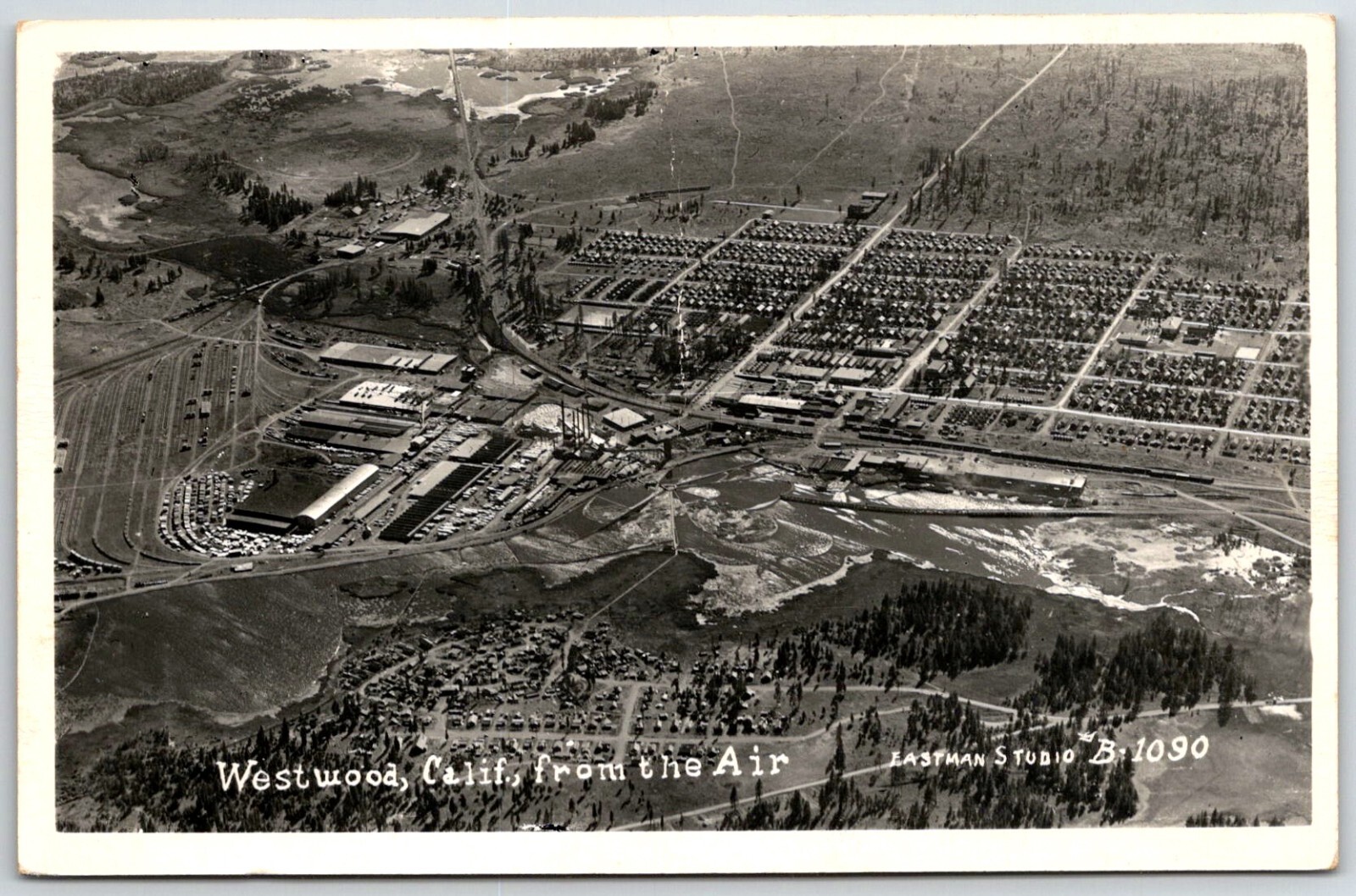 RPPC westwood california bird\'s eye view aerial