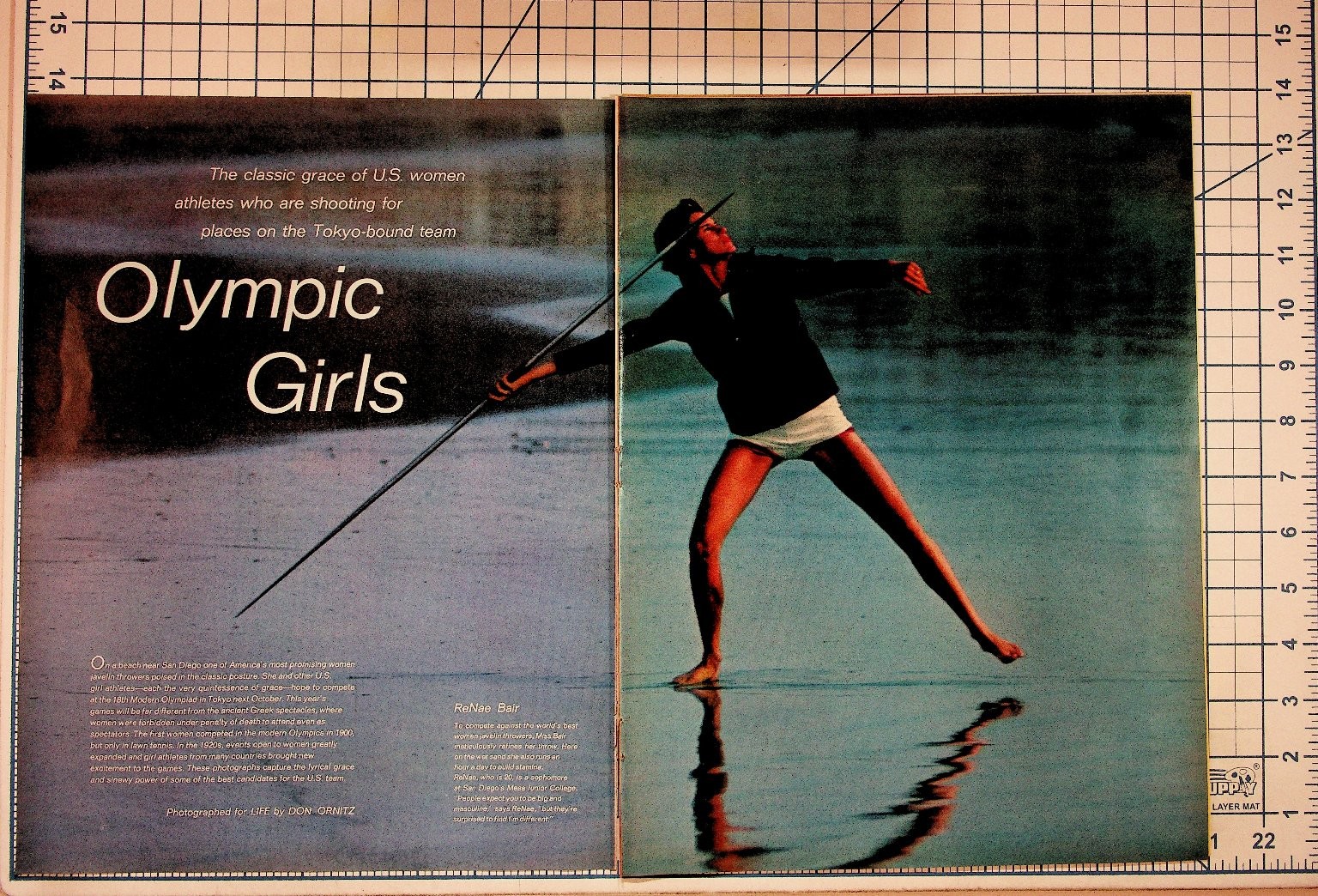 1964 LIFE Magazine Olympic Girls Tokyo-bound US Women Athletes Ephemera