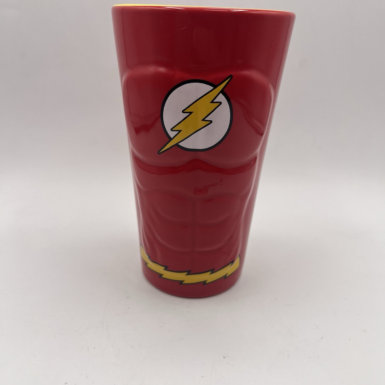 THE FLASH DC COMICS SUPERHERO 3D CERAMIC 10oz GLASS