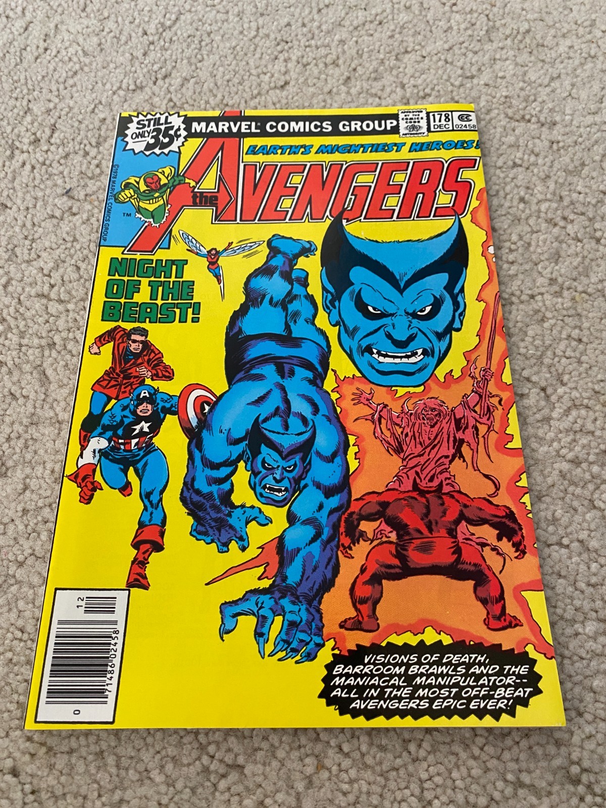 Avengers 178 NM 9.4 High Grade Iron Man Captain America Thor Vision Avengers 178 NM 9.4 High Grade Iron Man Captain America Thor Vision