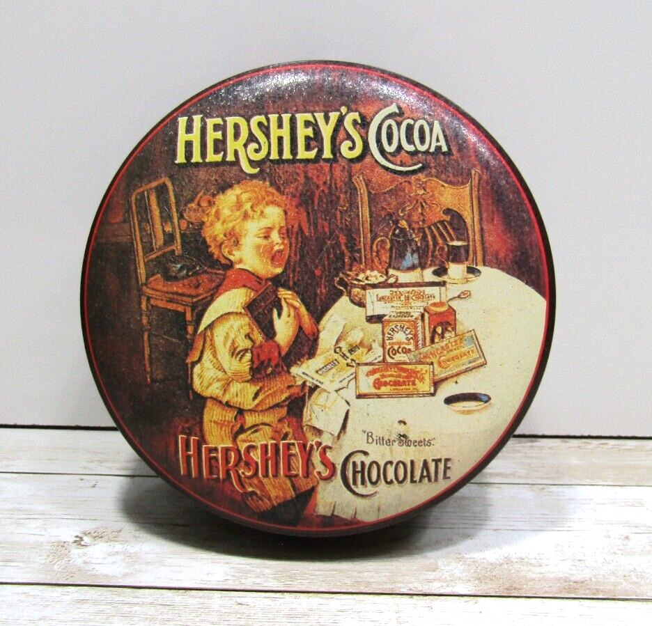 Vintage Hershey Food Corp Metal Tin Container 1993 Cacao Chocolate