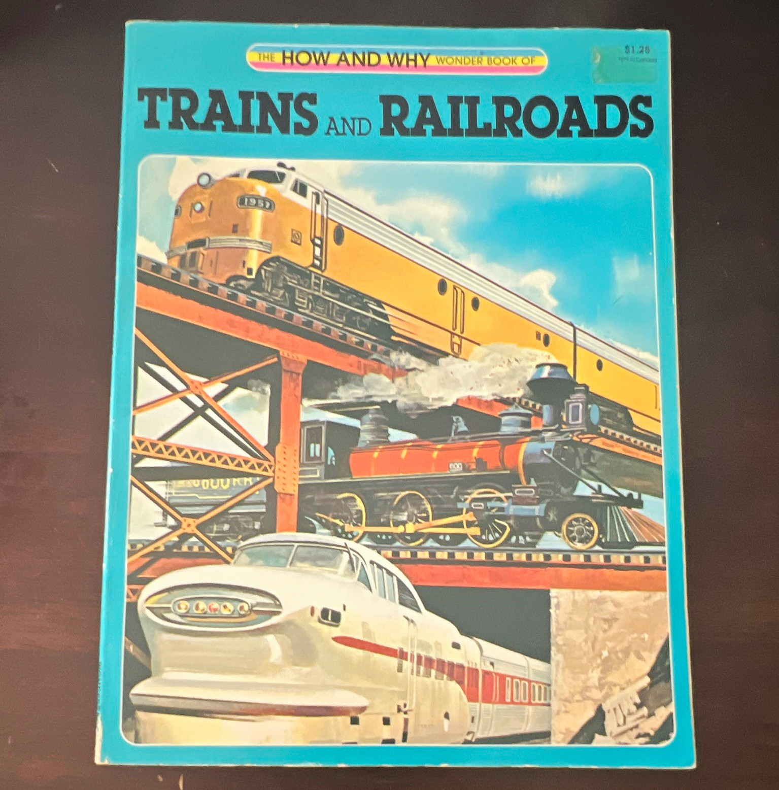 Vintage How and Why Wonder Book of Railroads and Trains, 1981 Edition