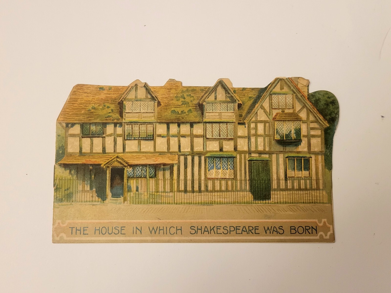 Antique SHAKESPEAR\'S HOUSE card / EPHEMERA Envelope #1