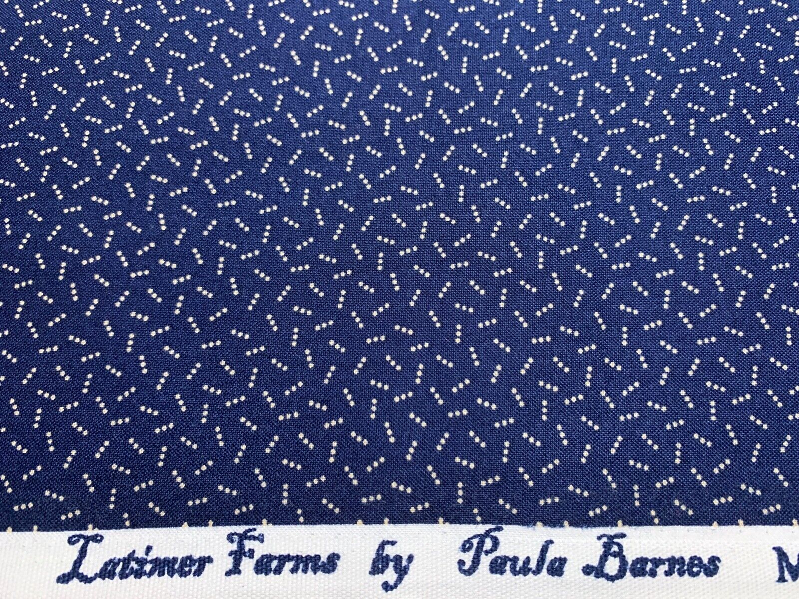 Cotton Fabric 1800s Civil War Repro Indigo Blue Paula Barnes Marcus Fabrics FQ