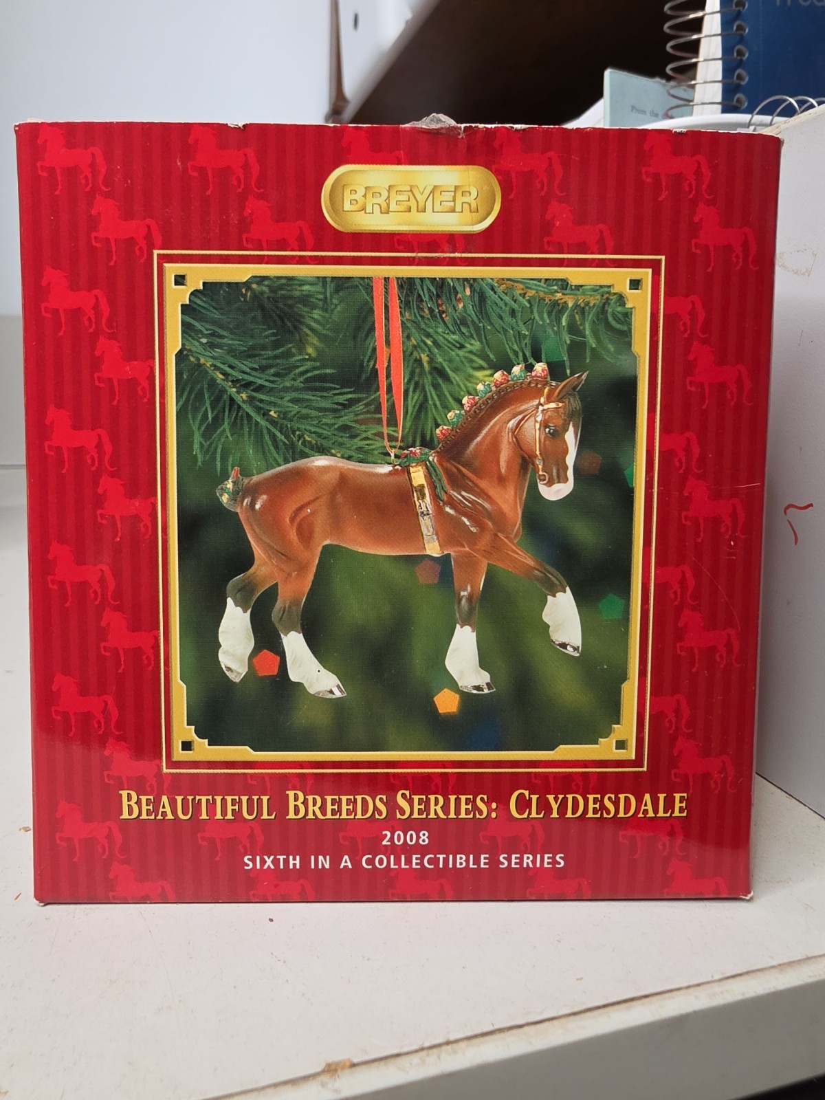 BREYER 2008 BEAUTIFUL BREED Clydesdale CHRISTMAS ORNAMENT 6th n Series 700508