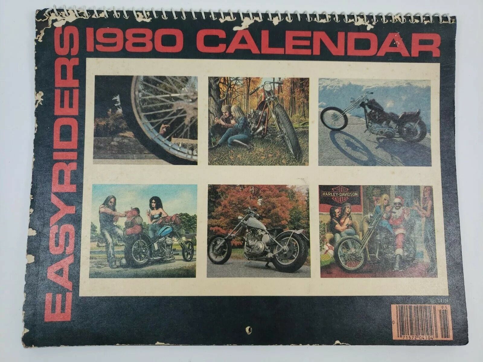 1980 Easy Rider Calendar Fully Intact Full Color