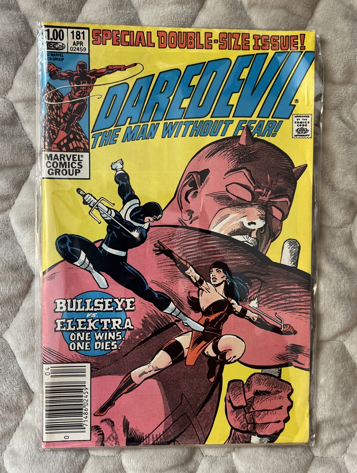 Daredevil #181 Newsstand 1982 Death of Elektra Frank Miller Bullseye Marvel KEY Daredevil #181 Newsstand 1982 Death of Elektra Frank Miller Bullseye Marvel KEY