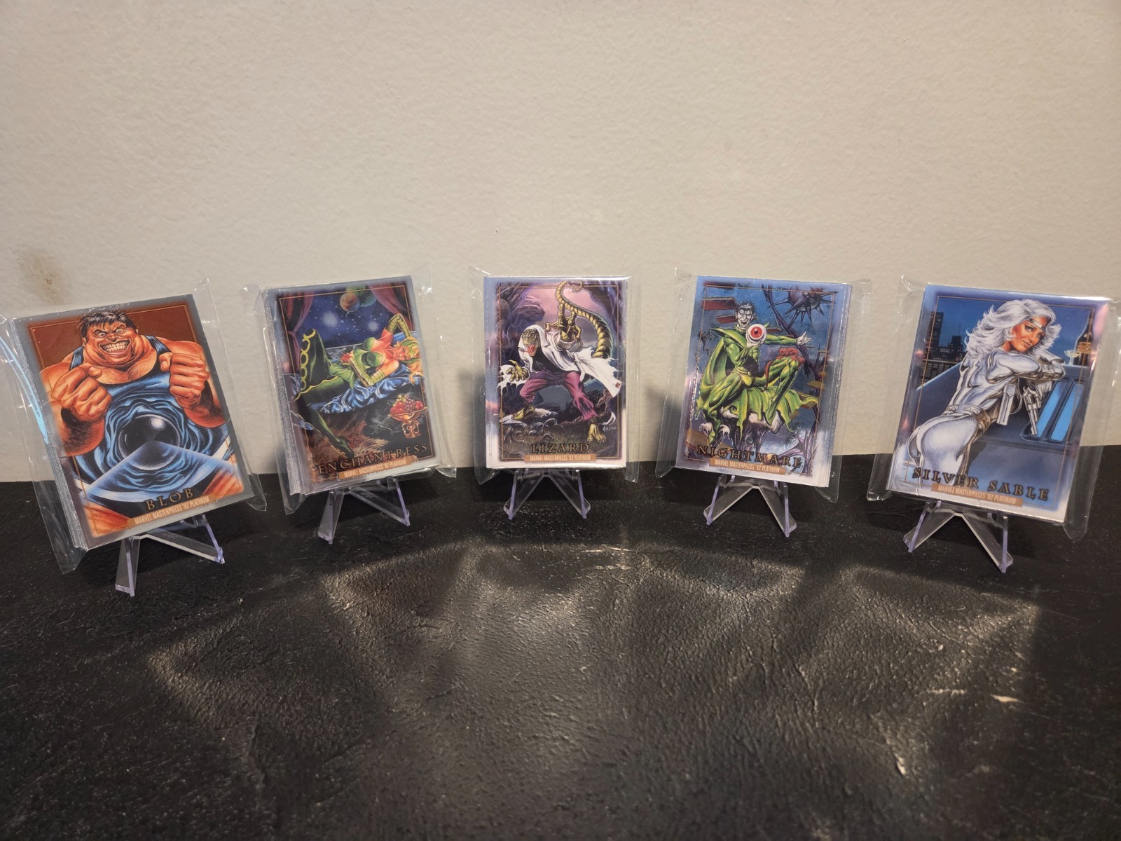 Choose Your Set: 2024 Marvel Masterpieces ‘92 Platinum Base Set + 2 Error Cards