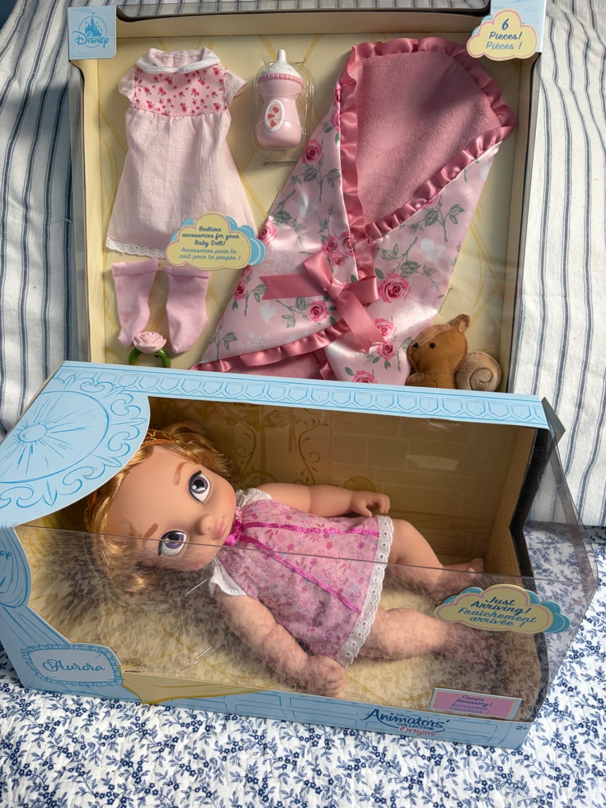 Disney  Parks Animators Collection Princess Aurora Baby Doll with Outfit MIB NEW