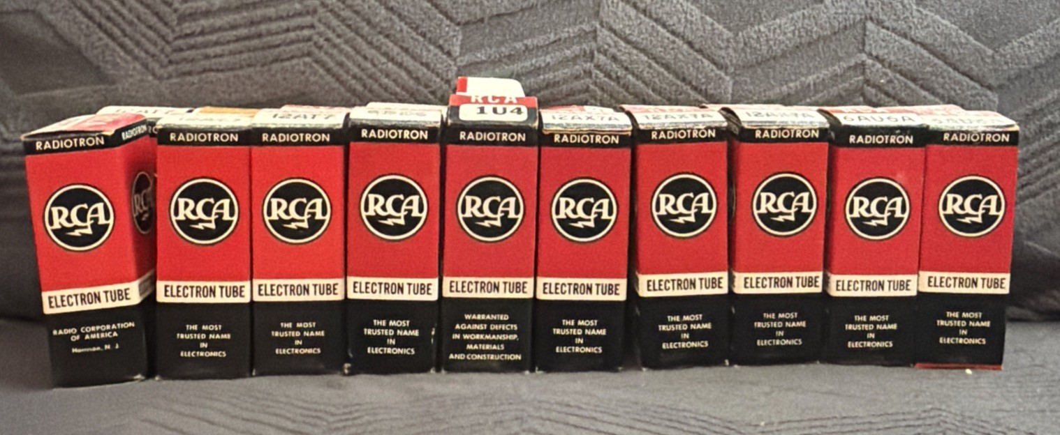 Lot Of 20 Vintage RCA Vacuum Tube  Radio Tv Ham Electronics NIB,NOS See Photos