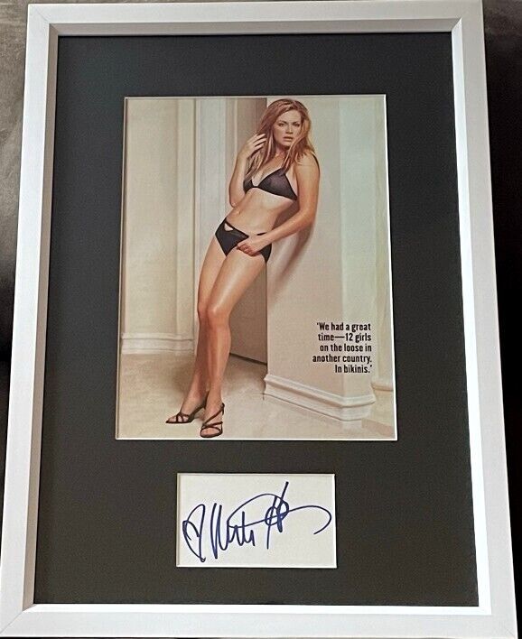 Melissa Joan Hart signed autograph custom framed with sexy Maxim magazine photo
