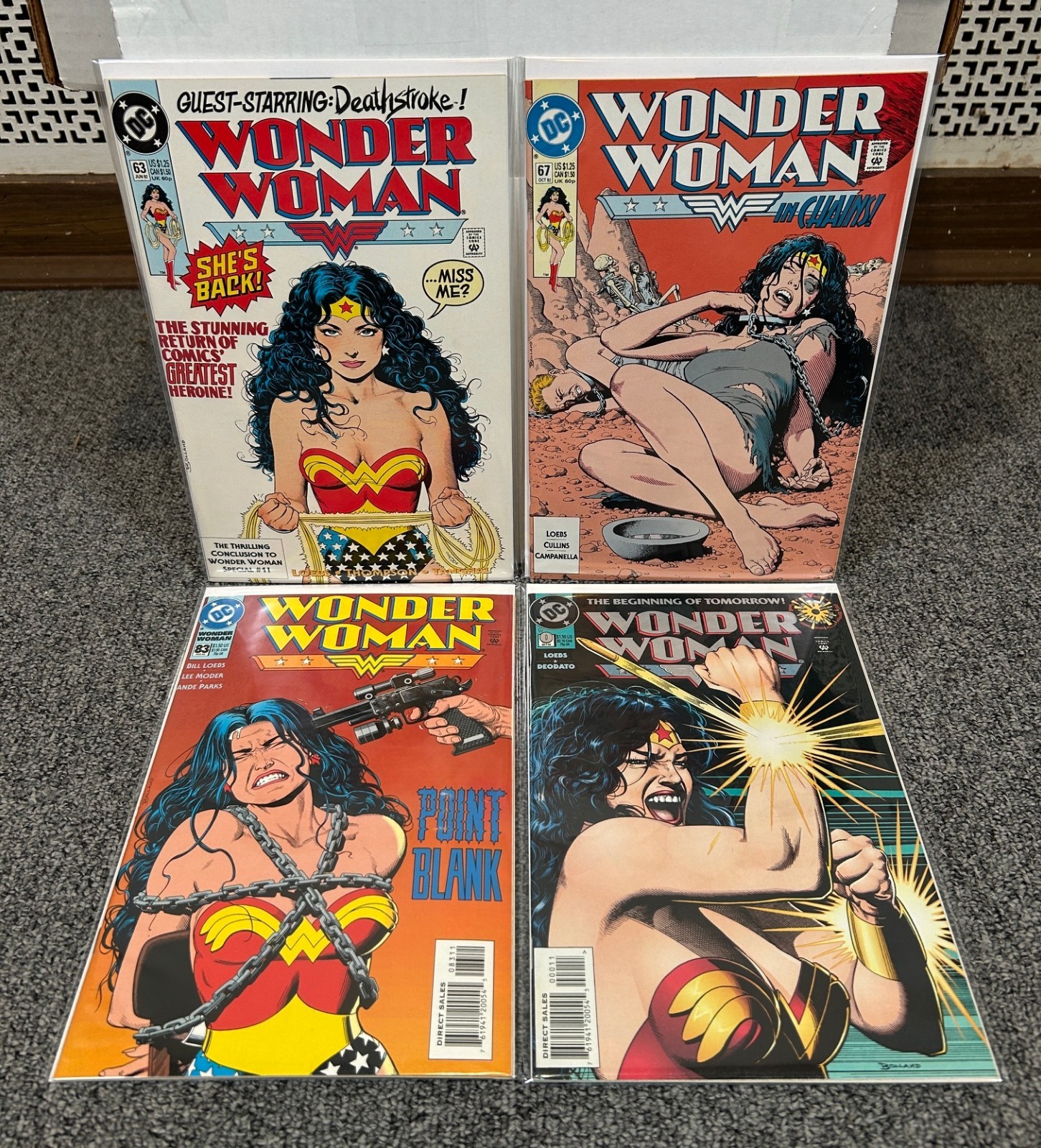 Wonder Woman V.2 Lot Of 4 # 63 67 83 0 - Brian Bolland Covers High Grade