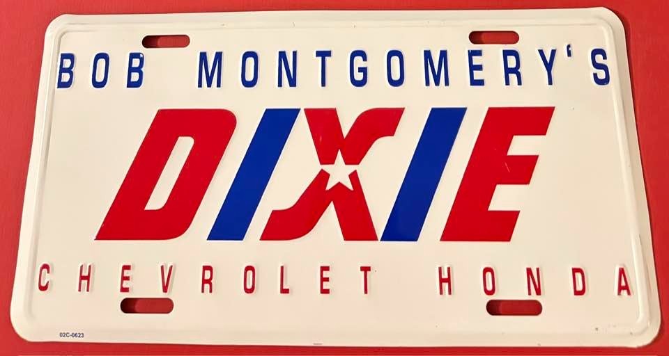 Bob Montgomery\'s Chevrolet Honda Dixie Booster License Plate Louisville Kentucky Bob Montgomery\'s Chevrolet Honda Dixie Booster License Plate Louisville Kentucky