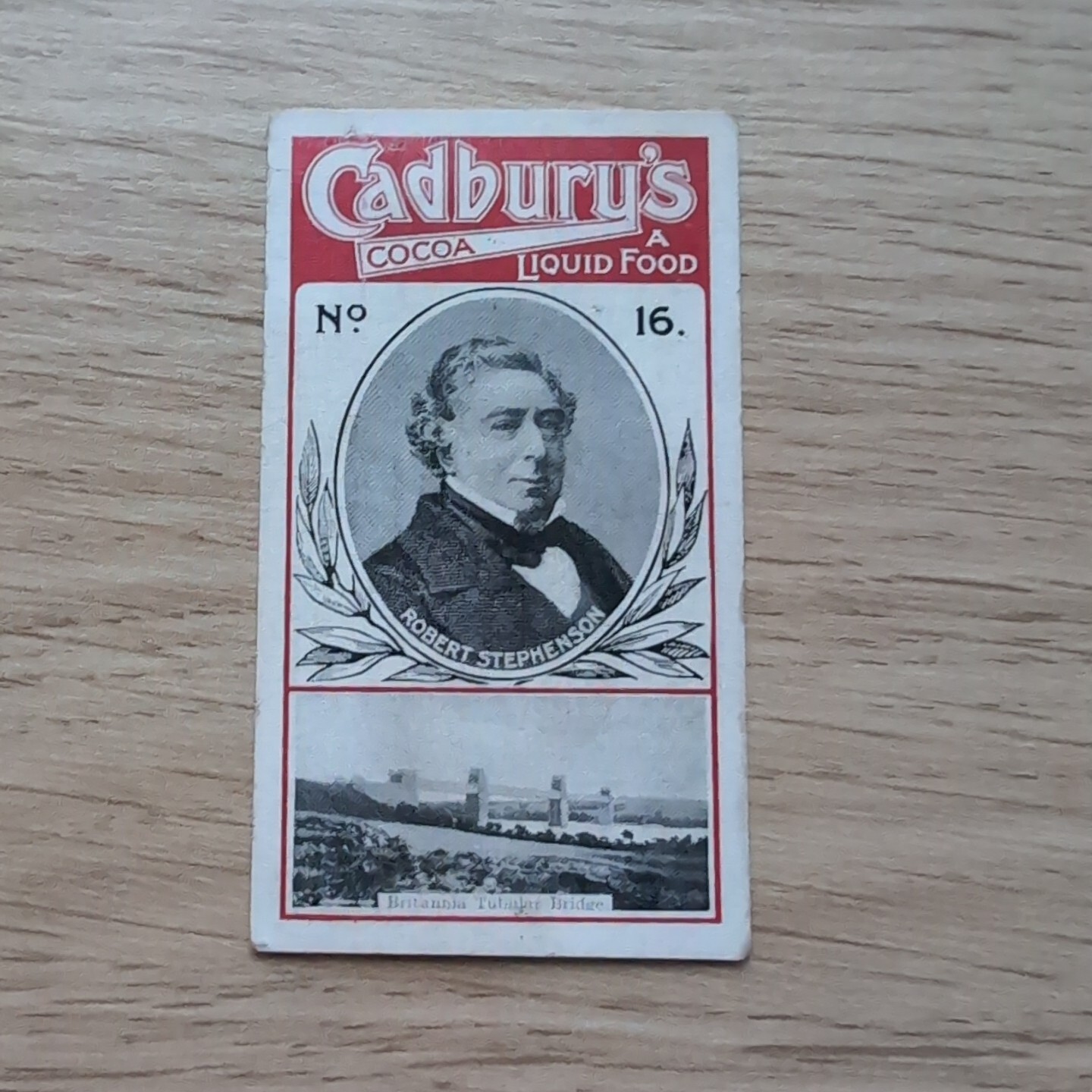 Rare CADBURY COPYRIGHT INVENTORS SERIES 1914 #16 Robert Stephenson