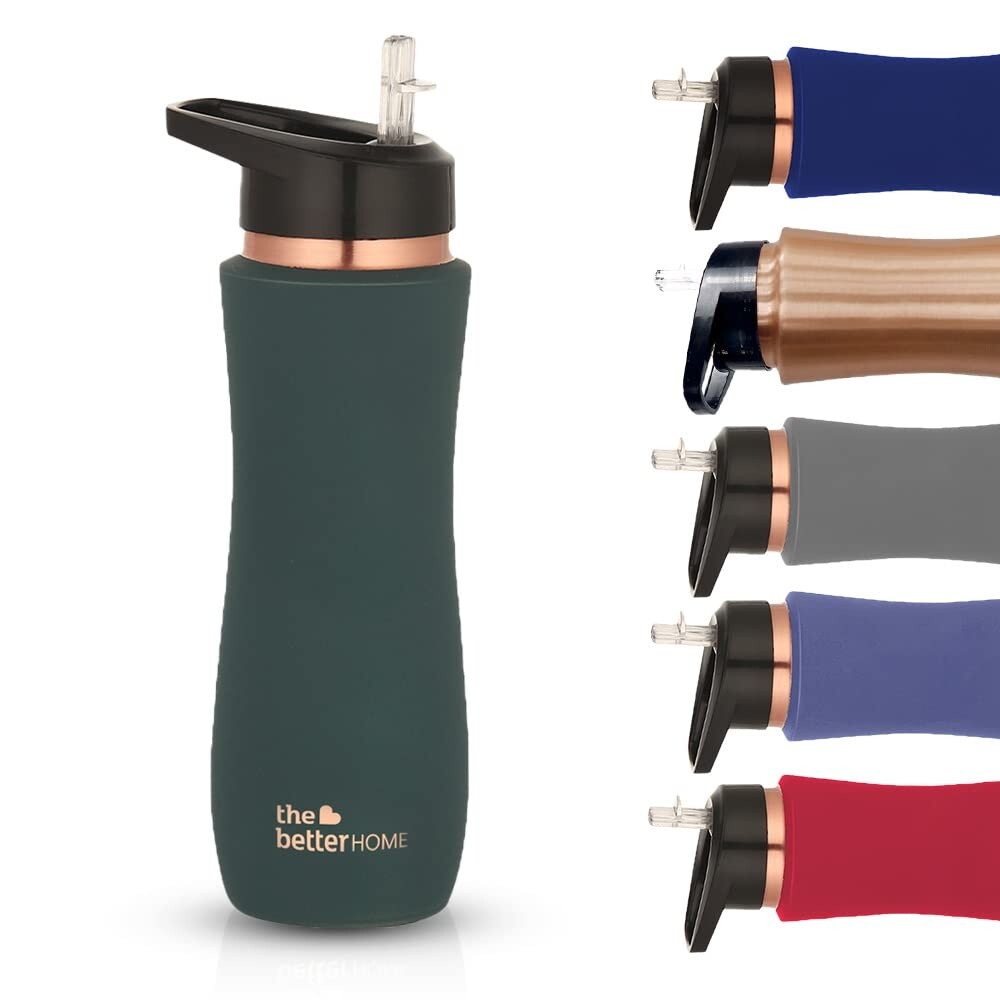 Better Copper Water Home Sipper (700ml) The with Bottle, Pure 100% Copper Bottle