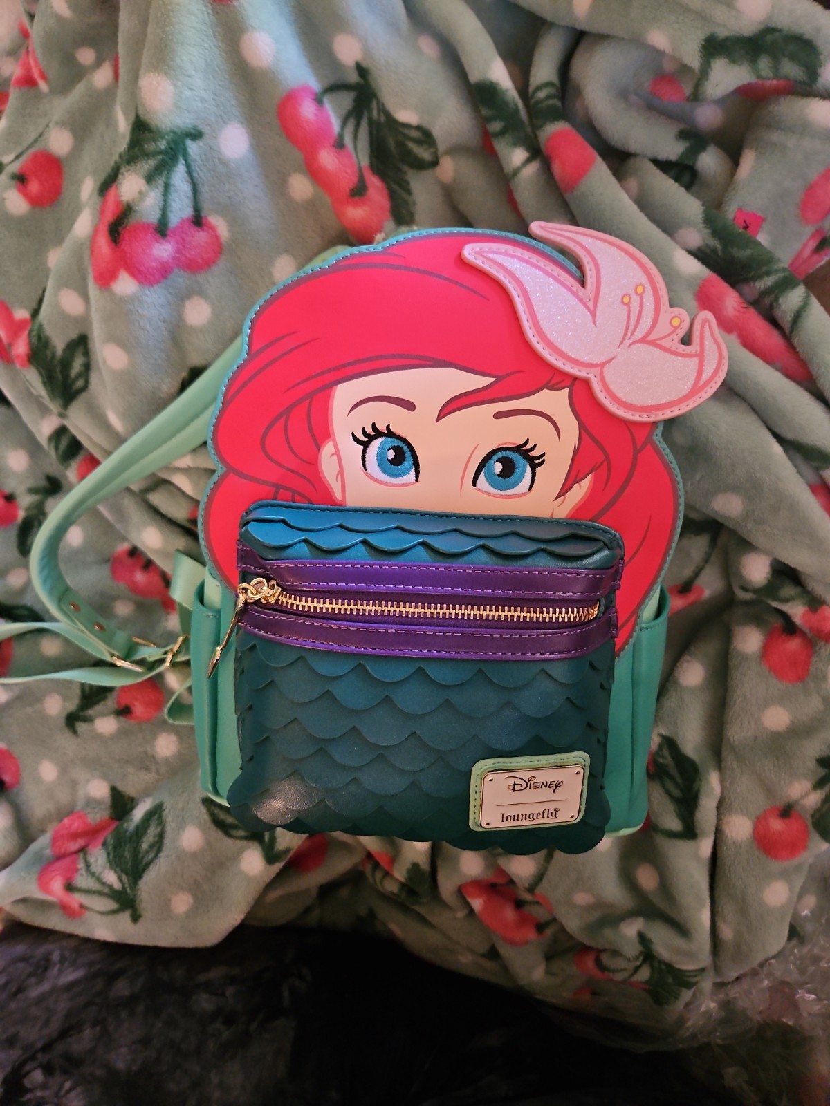 Loungefly Disney Ariel Mini Backpack The Little Mermaid Hard Tag NWT New