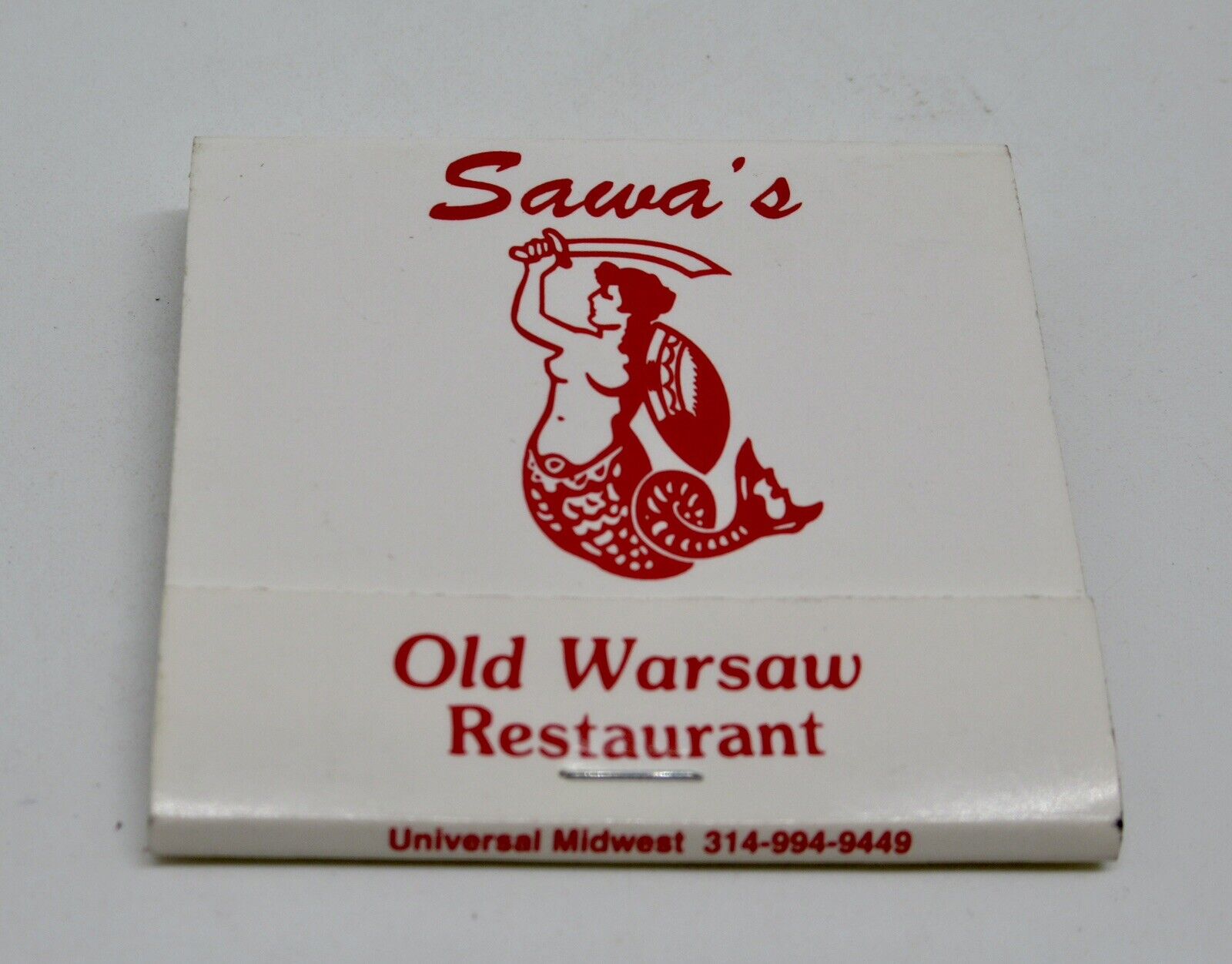 Sawa's Old Warsaw Restaurant CHICAGO Broadview Illinois FULL Matchbook