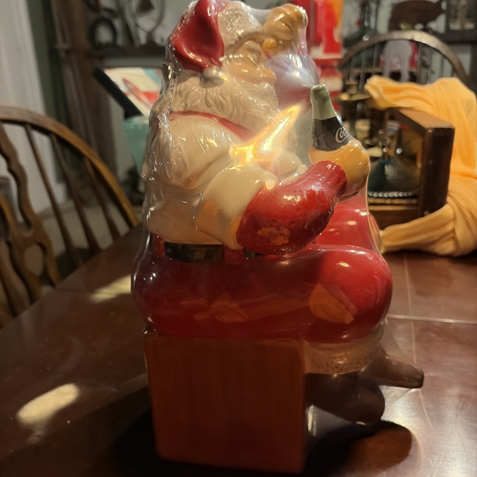 Coca Cola Santa Earthenware Cookie Jar, \