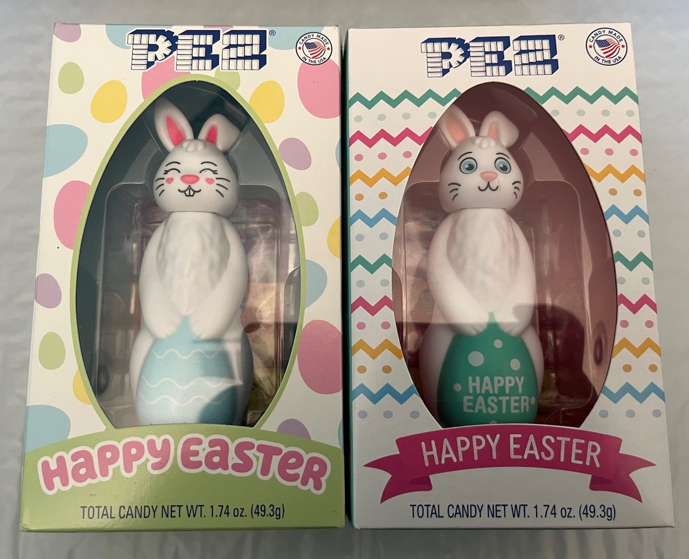 2024 & 2026 Retired  PEZ Candy Dispenser’s Easter Bunny Gift Box Read Descriptio
