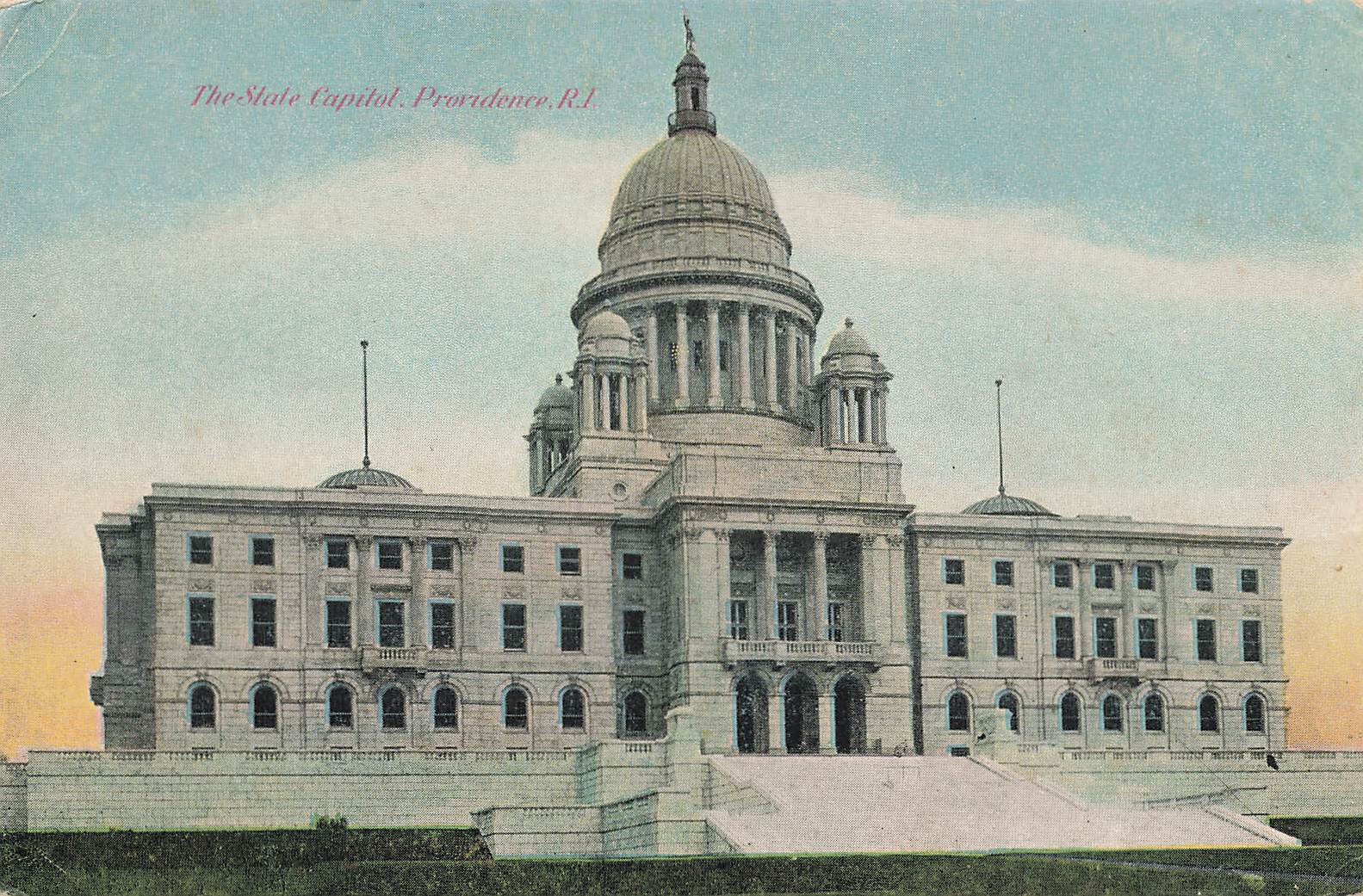 STATE HOUSE CAPITOL BUILDING & GROUNDS POSTCARD PROVIDENCE RI RHODE ISLAND 1910 STATE HOUSE CAPITOL BUILDING & GROUNDS POSTCARD PROVIDENCE RI RHODE ISLAND 1910