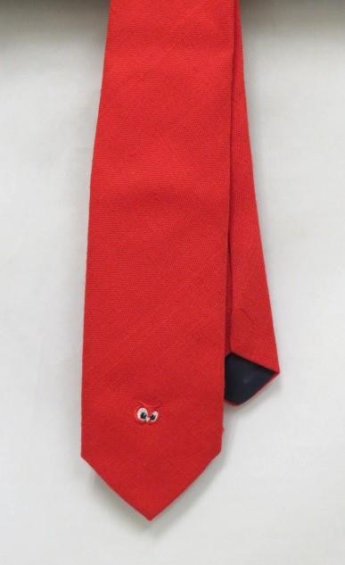 Vintage 1970\'s Giovanni - RED OWL MANAGERS NECK TIE (Excellent) Italy