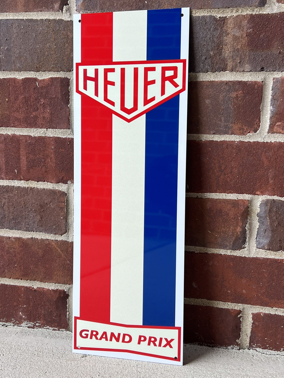 Heuer Grand prix Racing lemans wall art garage sign 18 inch